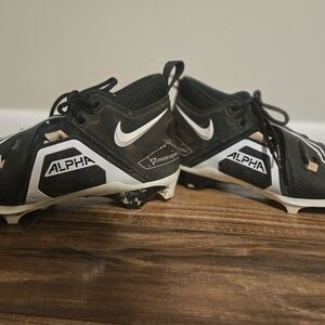 Nike Alpha Black and White Cleats